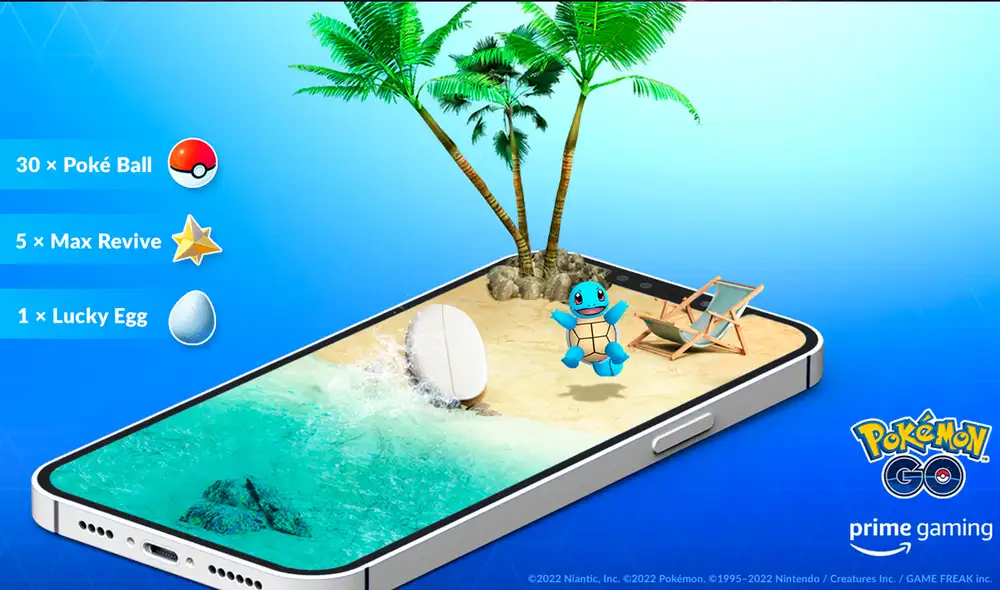 Estas recompensas de Prime Gaming para Pokémon GO estarán disponibles por dos semanas. Foto: Pokémon GO