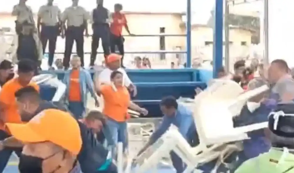 En el video, los seguidores de Guaidó identificaron a José Sierra, concejal del chavismo. Foto: captura/YouTube En el video, los seguidores de Guaidó identificaron a José Sierra, concejal del chavismo. Foto: captura/YouTube