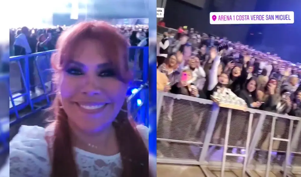 Magaly Medina estuvo acompañada de su esposo. Foto: capturas Instagram