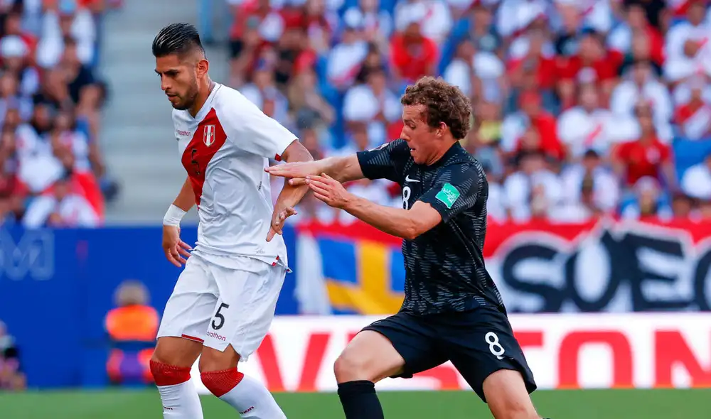 Perú vs. Nueva Zelanda: ambas escuadras disputan un partido amistoso previo a su respectivo duelo de repechaje. Foto: EFE