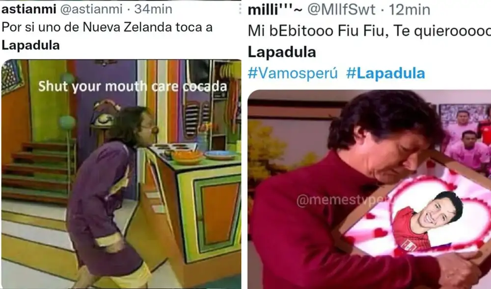 Los mejores memes del Perú vs. Nueva Zelanda. Foto: captura Twitter / composición LR. Los mejores memes del Perú vs. Nueva Zelanda. Foto: captura Twitter / composición LR.