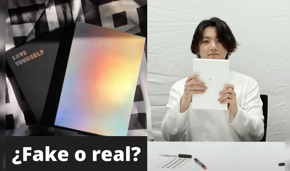 Algunas tiendas venden álbumes de BTS como verdaderos cuando son falsos. Foto: composición/ Pinterest/ YouTube