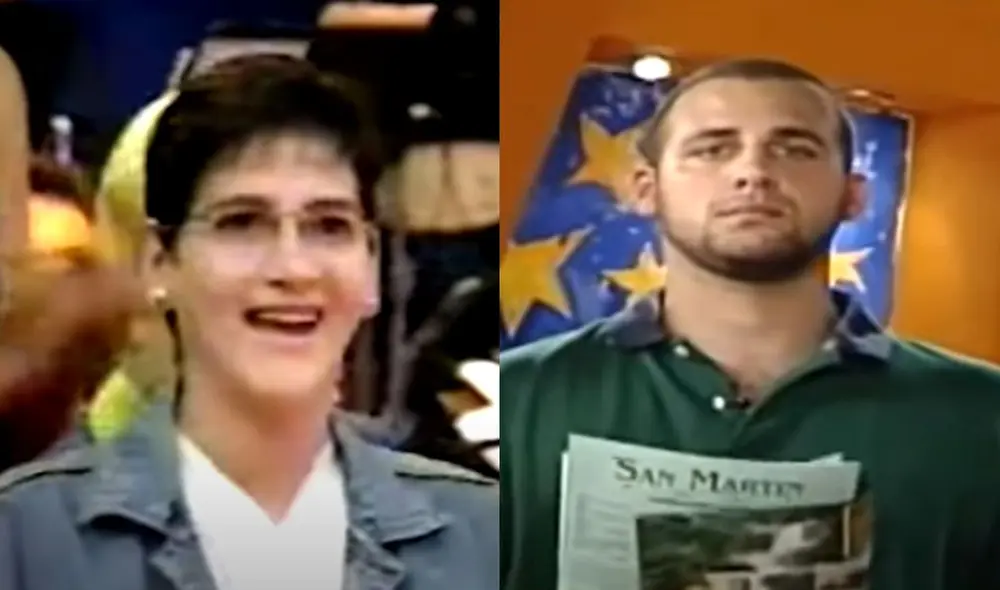 Rodrigo Gonzáles y Gigi Mitre cuando aparecieron por primera vez en televisión. Foto composición LR YouTube Rodrigo Gonzáles y Gigi Mitre cuando aparecieron por primera vez en televisión. Foto composición LR YouTube