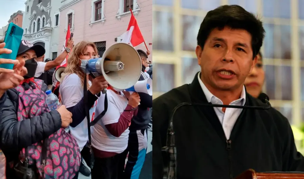 Pedro Castillo se refirió a las marchas que hubo en su contra en las diversas calles de Lima y Perú. Foto: composición/La República Pedro Castillo se refirió a las marchas que hubo en su contra en las diversas calles de Lima y Perú. Foto: composición/La República