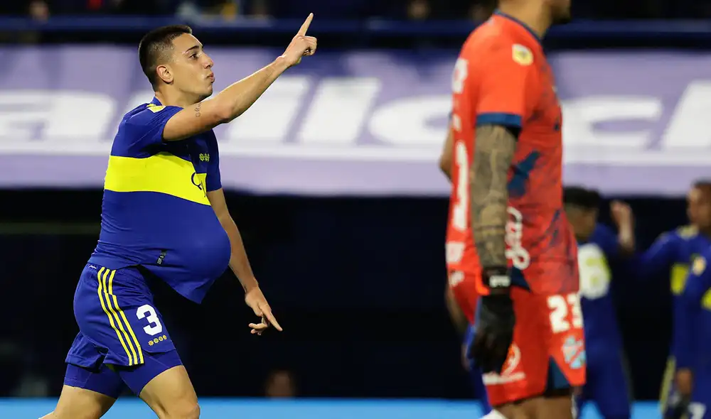 Agustín Sandéz marcó el 1-0 para los xeneizes. Foto: AFP Agustín Sandéz marcó el 1-0 para los xeneizes. Foto: AFP