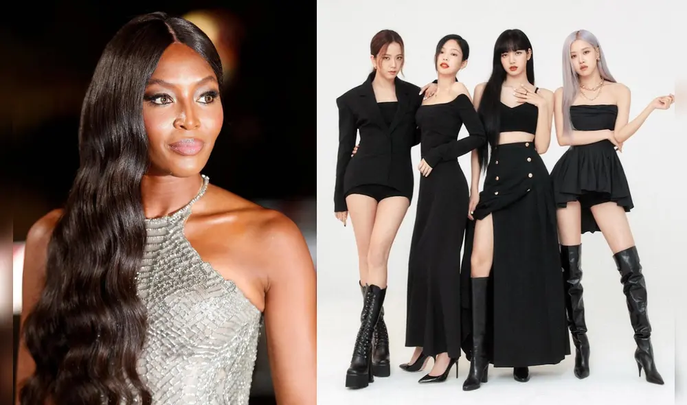 BLACKPINK tendría una nueva admiradora con la supermodelo Naomi Campbell. Foto: composición/Vanity Fair/YouTube.