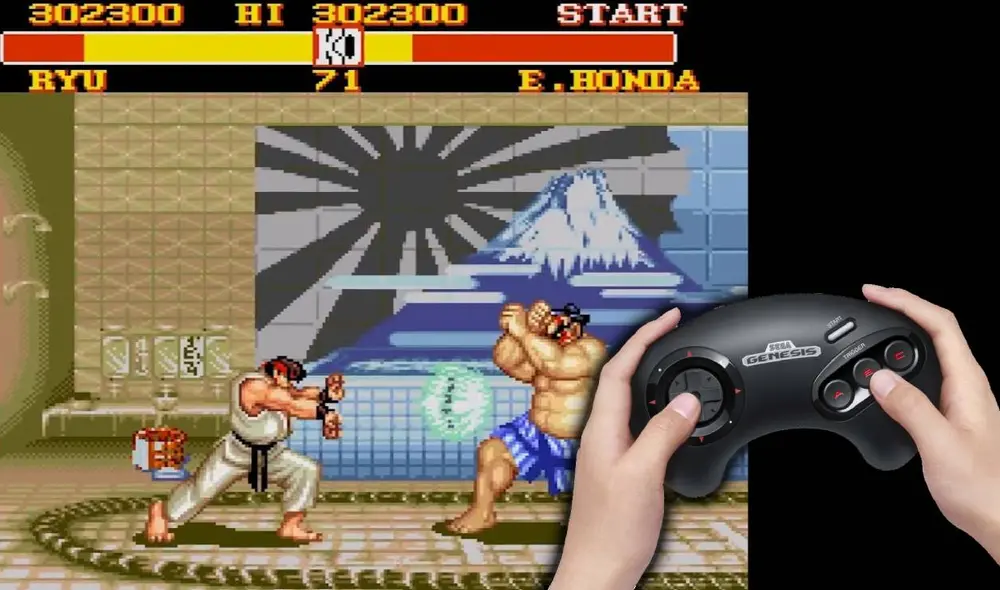 El mando de la SEGA Genesis, la competencia directa de la Super Nintendo y con la que muchos crecieron, solo tenía 3 botones por defecto. ¿Cómo nos las arreglábamos para los juegos de pelea? Foto: Composición LR