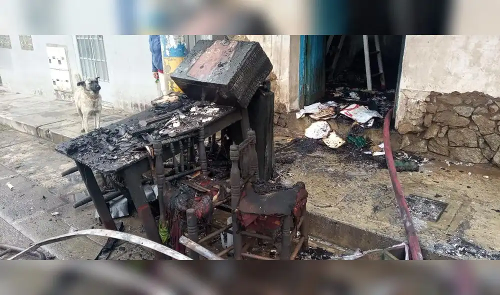Siniestro ocurrió en el barrio Centenario. Foto: COER Áncash