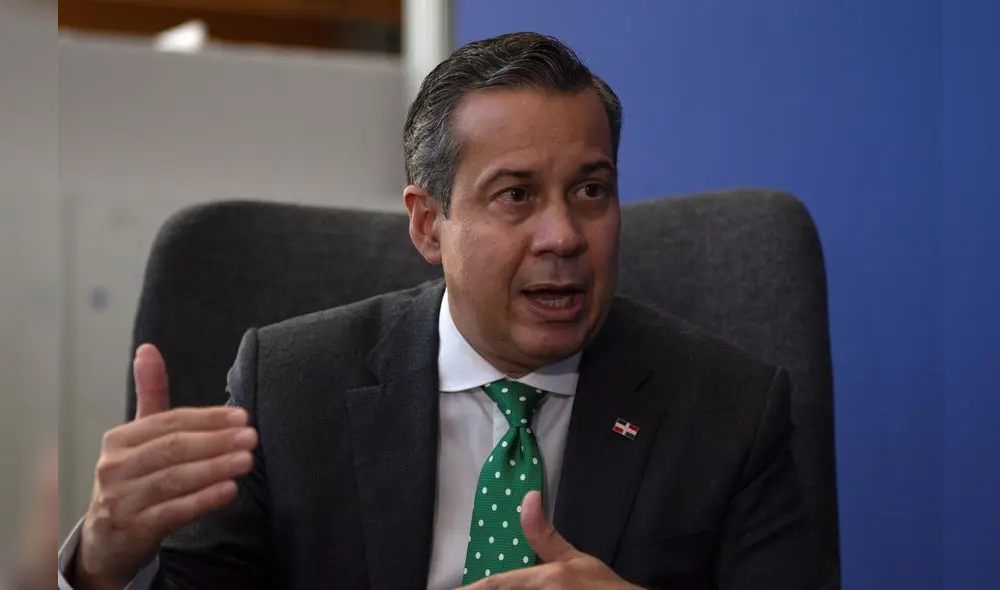 El ministro de Medio Ambiente de la República Dominicana, Orlando Jorge Mera, durante una entrevista en noviembre de 2021. Foto: EFE