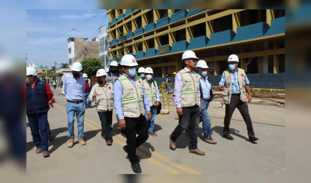La comisión especial planteó la reducción de los costos de la obra tras identificar que hay veredas en buen estado de conservación. Foto: Colegio de Ingenieros de Lambayeque