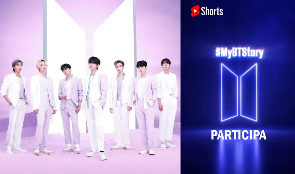 BTS invita a todo el fandom ARMY a participar del reto 'MyBTStory' en YouTube Shorts. Foto: composición La República / BIGHIT / YouTube Shorts