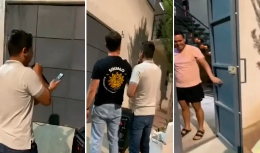 Los jóvenes buscaron una forma divertida de animar a su amigo para ir de fiesta. Foto: captura de TikTok