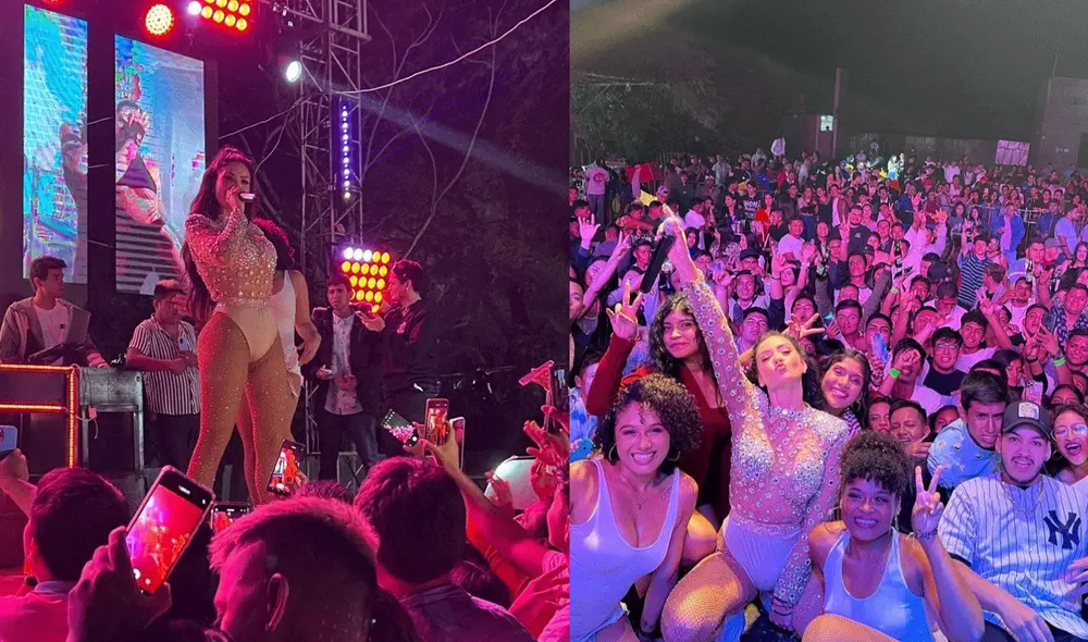 Micheille Soifer en concierto en Piura. Foto: captura/Instagram Micheille Soifer en concierto en Piura. Foto: captura/Instagram