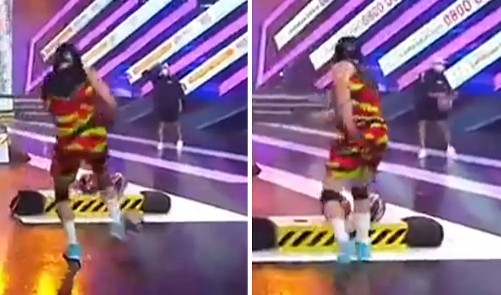 Fabio Agostini tuvo que pedir disculpas tras llamado de atención de la producción de "Esto es guerra". Foto: captura América TV Fabio Agostini tuvo que pedir disculpas tras llamado de atención de la producción de "Esto es guerra". Foto: captura América TV