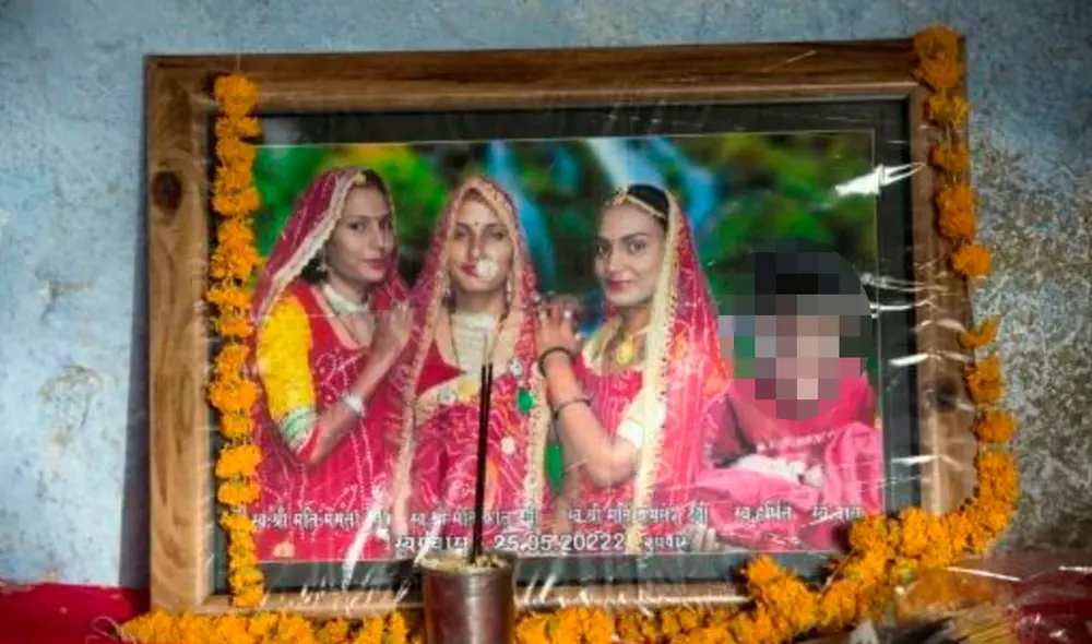 Mamta, Kalu, Kamlesh, y el hijo de Kalu Harshit, halladas sin vida el 31 de mayo de 2022 en Chhapya, en el estado de Rajastán, en la India. Foto: AFP Mamta, Kalu, Kamlesh, y el hijo de Kalu Harshit, halladas sin vida el 31 de mayo de 2022 en Chhapya, en el estado de Rajastán, en la India. Foto: AFP