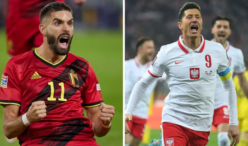 Bélgica y Polonia juegan este miércoles 8 de junio por la Nations League. Foto: composición/UEFA.