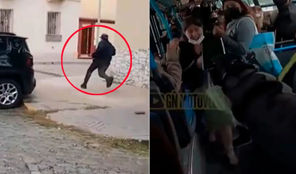 La joven muy agradecida solo atinó a abrazarlo por la valerosa acción, seguido de un “muchas gracias”. Foto: captura-Clarín La joven muy agradecida solo atinó a abrazarlo por la valerosa acción, seguido de un “muchas gracias”. Foto: captura-Clarín