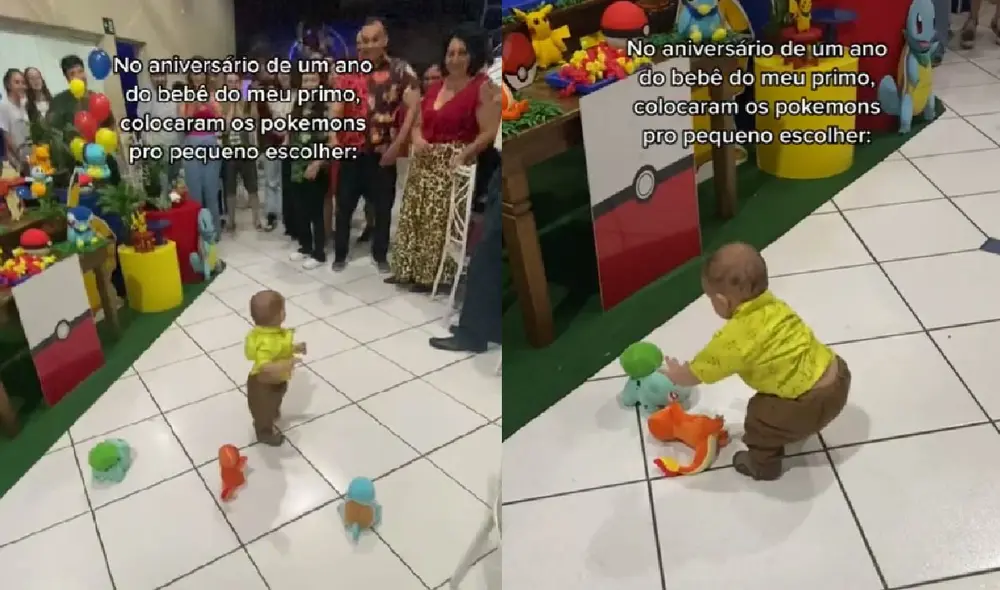 El menor escogió a su pokemón favorito en su fiesta de cumpleaños. Foto: captura de TikTok El menor escogió a su pokemón favorito en su fiesta de cumpleaños. Foto: captura de TikTok