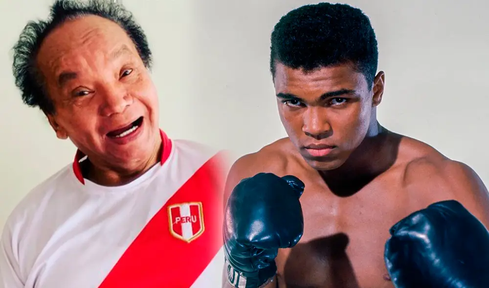 Melcochita y Muhammad Ali se conocieron en el Centro de Lima en 1971. Foto: composición LR/Instagram/Facebook