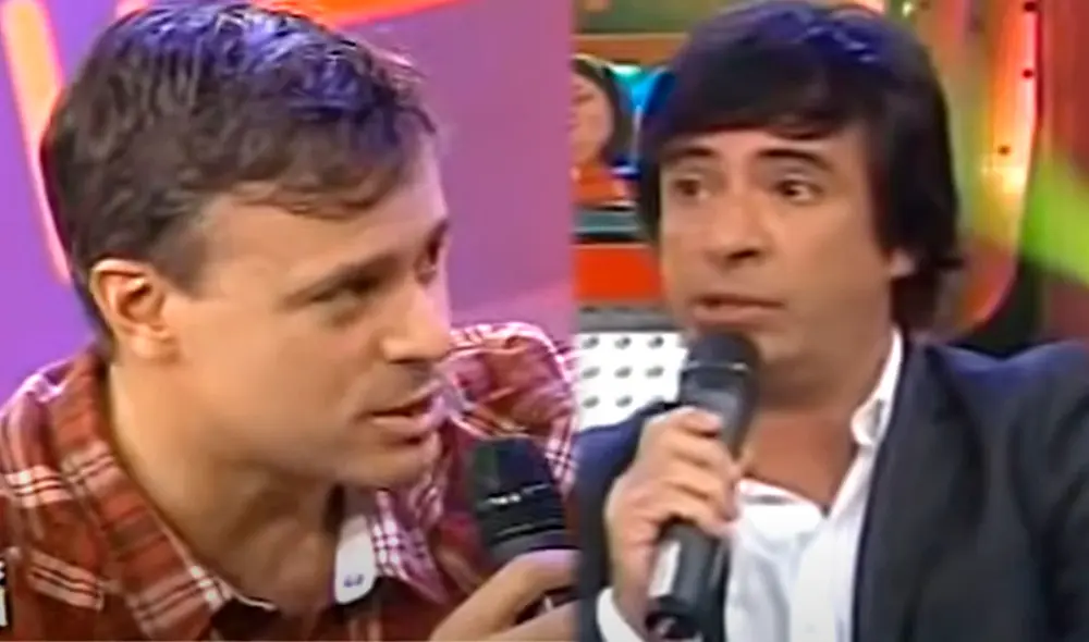 Diego Bertie y Carlos Carlín se besaron. Foto: capturas Latina