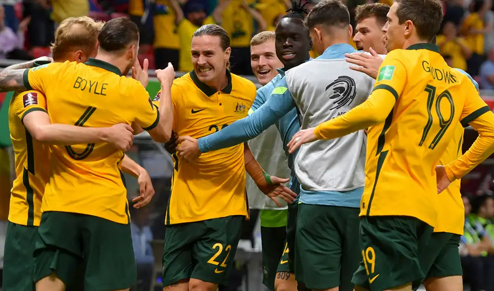 Australia derrotó a Emiratos Árabes Unidos en Qatar. Foto: EFE