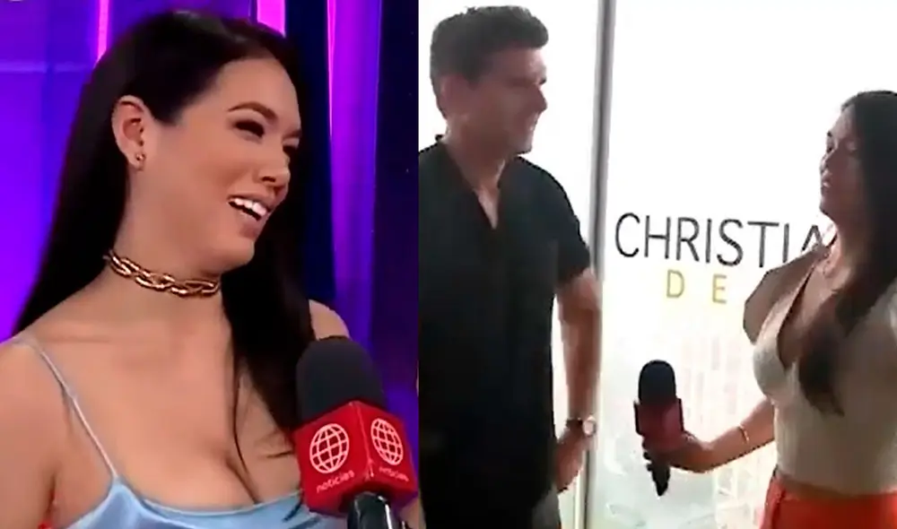 Jazmín Pinedo entrevistó a Christian Meier para el primer programa de "+Espectáculos". Foto: composición América TV