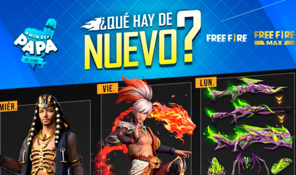 Agenda Semanal Free Fire del 8 al 14 de junio. Foto: MeriStation Agenda Semanal Free Fire del 8 al 14 de junio. Foto: MeriStation