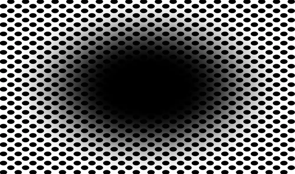 Ilusión óptica del agujero negro en expansión. Foto: Laeng, et. al. (2022) Ilusión óptica del agujero negro en expansión. Foto: Laeng, et. al. (2022)