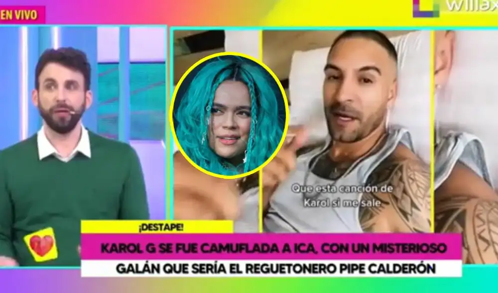'Peluchín' comentó sobre el acompañante de Karol G. Foto: captura Willax TV