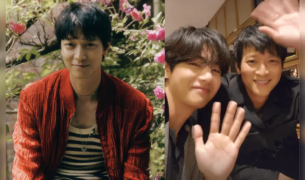 El actor de "Broker", Kang Dong Won, confesó su amistad con Taehyung de BTS. Foto: composición/Twitter/News1.