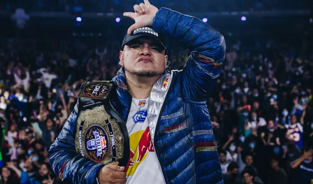 Aczino es el primer bicampeón internacional de Red Bull Batalla y este año defenderá su vigente título en México. Foto: Red Bull