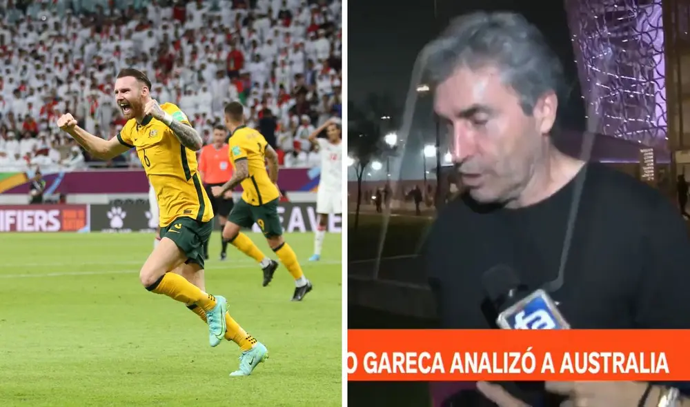 Nestor Bonillo estuvo presente en el partido entre Australia y Emiratos Árabes. Foto: composición/Socceroos/América TV.