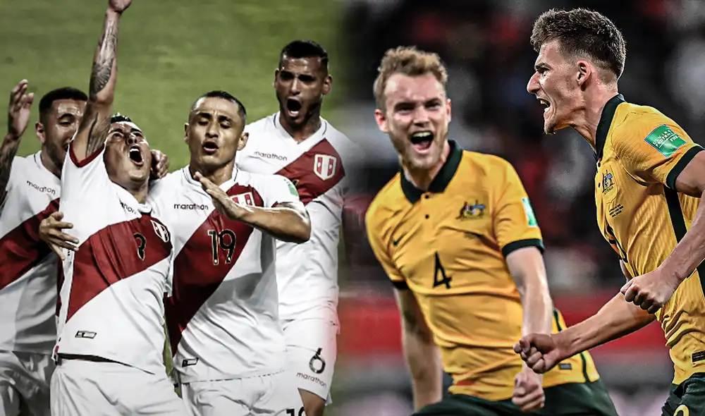 Perú y Australia lucharán por su pase al Mundial Qatar 2022. Foto: composición Jazmin Ceras / EFE