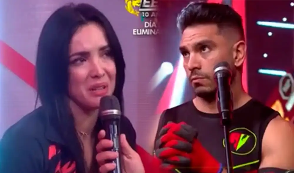Rosángela Espinoza evidenció su fastidio con los desaciertos que se vienen presentando en el equipo de los 'combatientes'. Foto: composición LR/captura América TV Rosángela Espinoza evidenció su fastidio con los desaciertos que se vienen presentando en el equipo de los 'combatientes'. Foto: composición LR/captura América TV