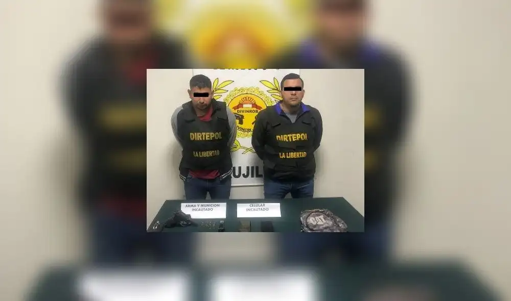 Detenidos fueron llevados a la Divincri de Trujillo. Foto: PNP