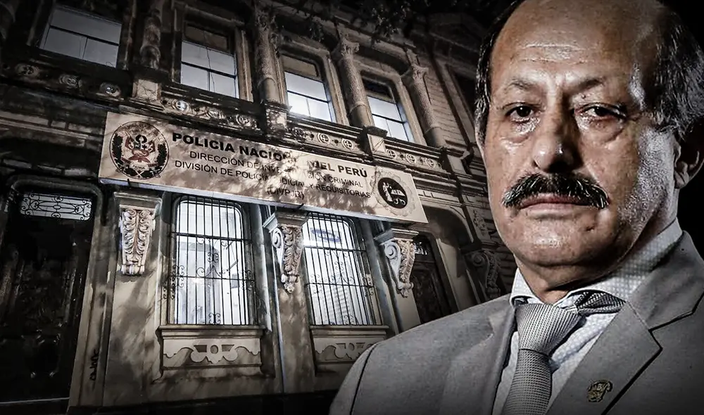 El congresista Héctor Valer permanece detenido en la División de la Policía Judicial y Requisitorias. Foto: composición de Jazmín Ceras/La República