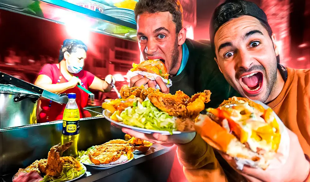 Pese a que los españoles ya tienen un año en nuestro país, su visita al puesto de la ‘Tía veneno’ los volvió famosos en la plataforma. Foto: Kevin GG