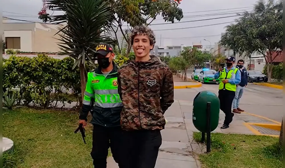 Joven fue trasladado a la comisaría de Surco. Foto: Municipalidad de Surco