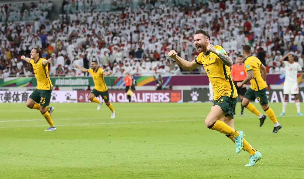 Los socceroos lucharán su pase a Qatar 2022 contra Perú. Foto: FIFA World Cup Los socceroos lucharán su pase a Qatar 2022 contra Perú. Foto: FIFA World Cup