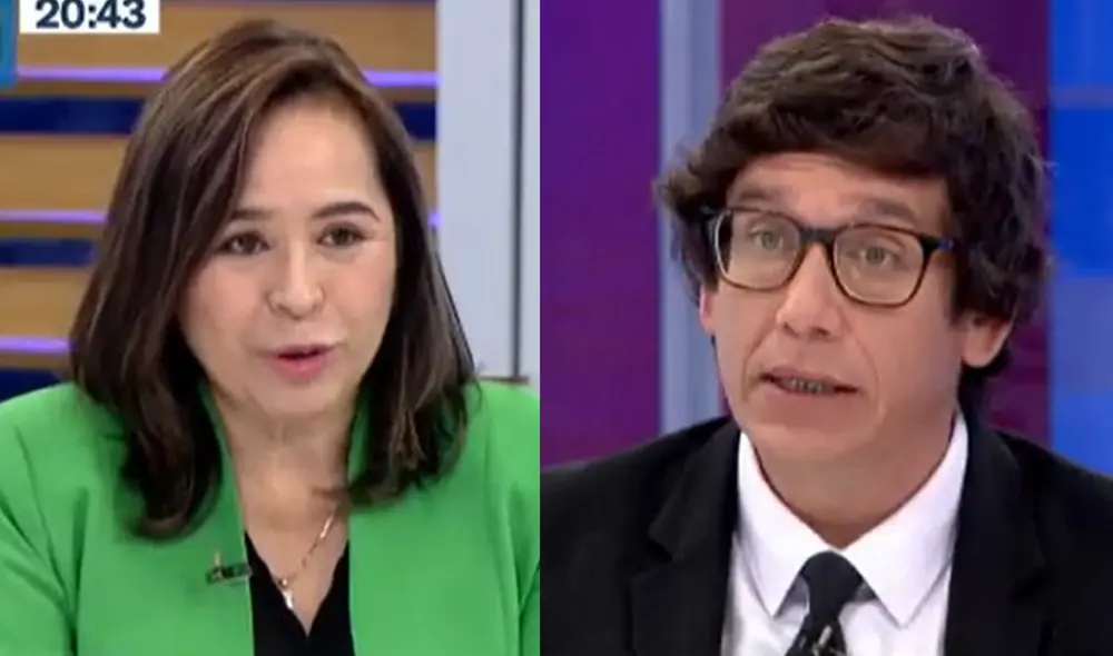Jaime Chincha increpó a Nidia Vílchez por la poco convocatoria de personas en las marchas contra el presidente, Pedro Castillo. Foto: composición/Canal N/La República