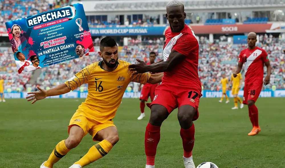 Perú vs. Australia se miden el lunes 13 de junio. Foto: composición/ AFP/ Andina