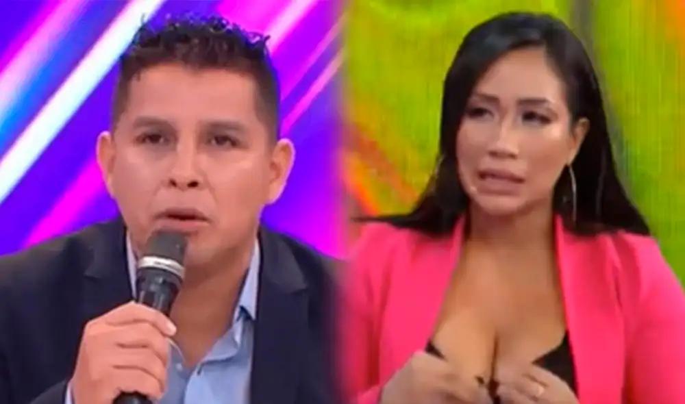 Pese a que negó haber protagonizado vídeo de corte sexual con Tessy Linda, Néstor Villanueva no descartó haber tenido encuentro íntimo con la bailarina. Foto: composición LR/difusión/captura ATV
