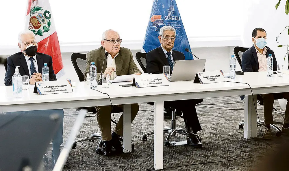 Consejo directivo. Sunedu espera que el Poder Judicial salga en defensa de la educación y evite que el Congreso atropelle la legalidad. Foto: difusión