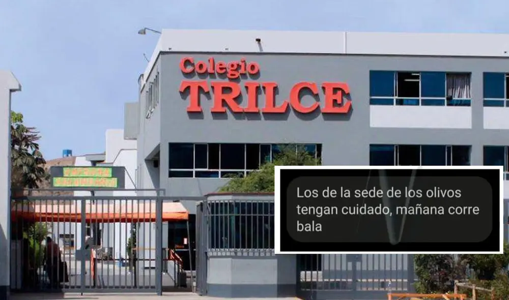 Mensajes alertaron posible balacera en colegio de Los Olivos. Foto: composición/La República