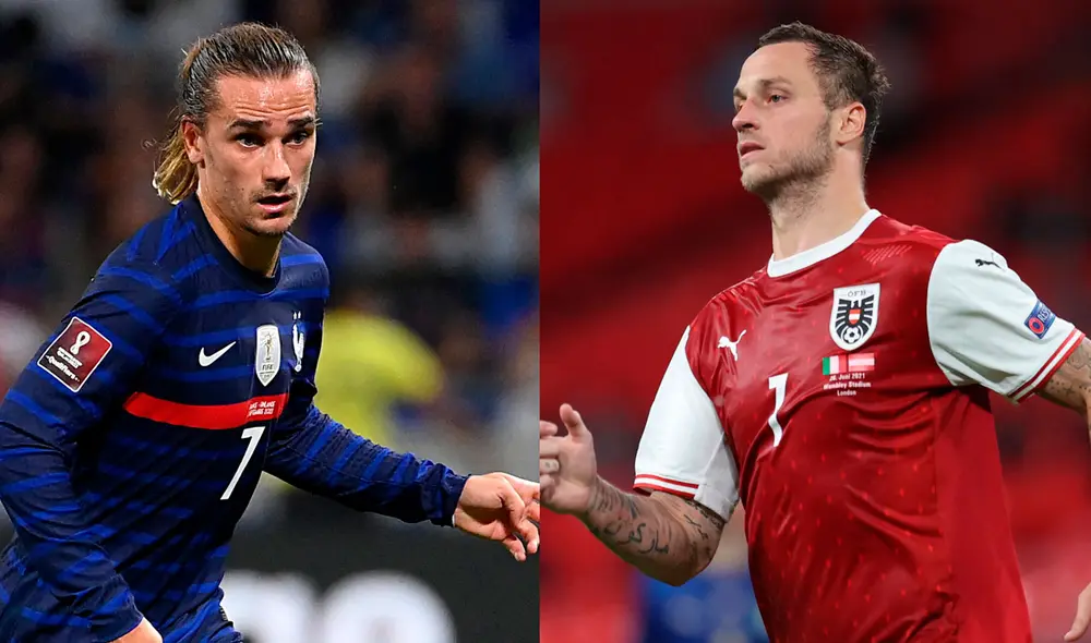 El encuentro Francia vs. Austria se jugará en el Ernst-Happel-Stadion de Viena. Foto: composición / AFP