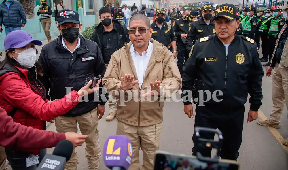 Ministro del Interior expresó que hay alrededor de 10 desaparecidos. Foto: Rodrigo Talavera/La República