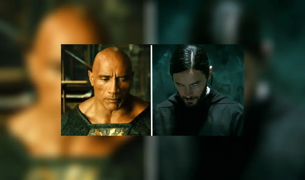 ¿"Black Adam" será el "Morbius" de DC? Foto: composición/ Warner Bros/ Marvel Studios