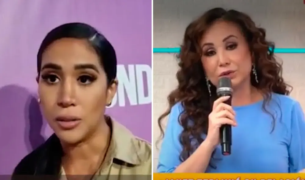 Melissa Paredes felicitó a Janet Barboza por salir a contar el difícil momento que atraviesa con Miguel Bayona. Foto: composición Raúl Egusquiza/URPI-LR, captura América TV. Melissa Paredes felicitó a Janet Barboza por salir a contar el difícil momento que atraviesa con Miguel Bayona. Foto: composición Raúl Egusquiza/URPI-LR, captura América TV.