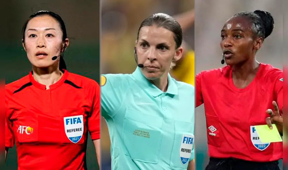 Las árbitros elegidas por la FIFA cuentan con asistentes. Foto: composición/AFP/Associated Press