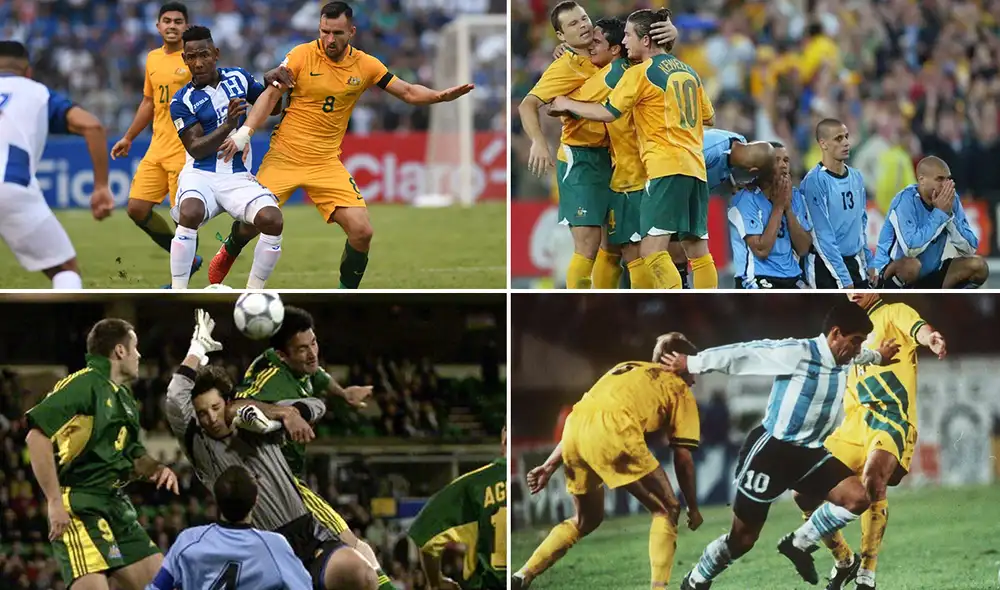 Australia participa en los repechajes mundialistas desde 1986. Foto: composición AFP/AUF/Clarín Australia participa en los repechajes mundialistas desde 1986. Foto: composición AFP/AUF/Clarín